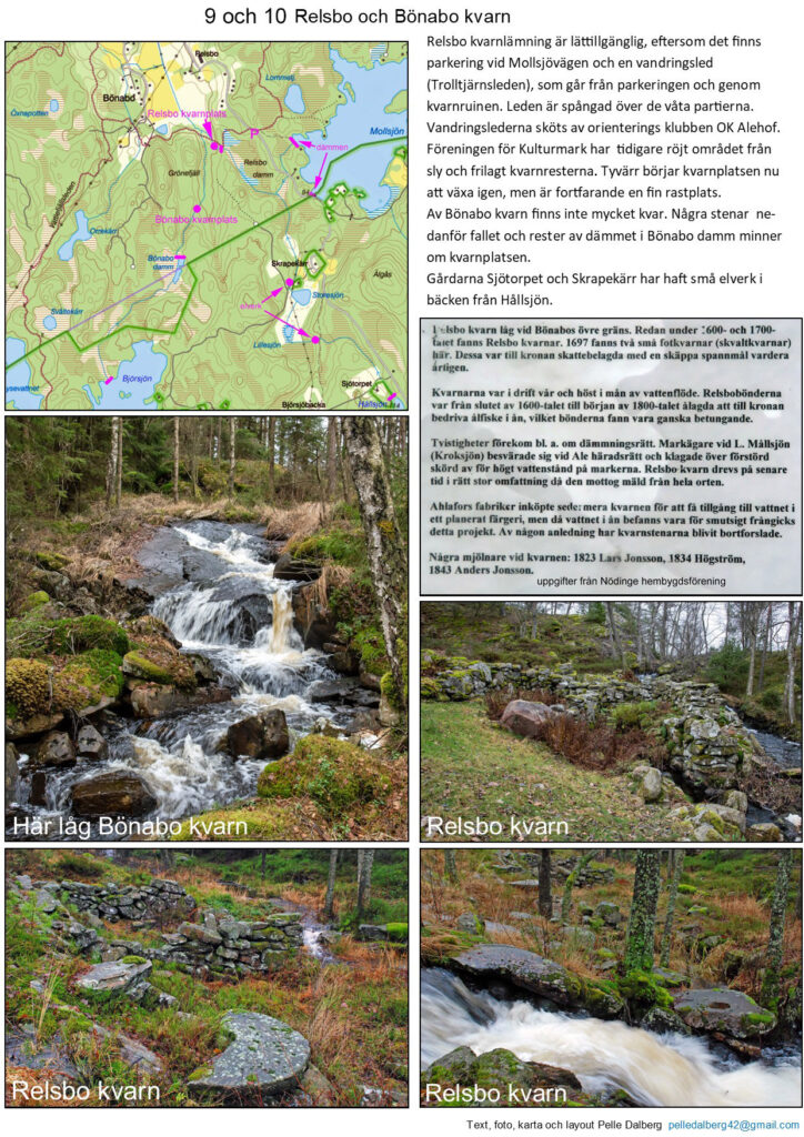 9 och 10 relsbo kvarn o bönabo kvarn